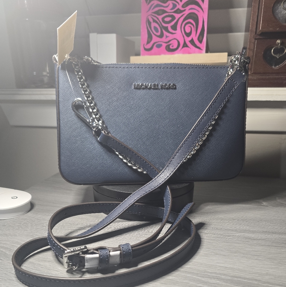 Michael Kors Navy Blue Crossbody Bag